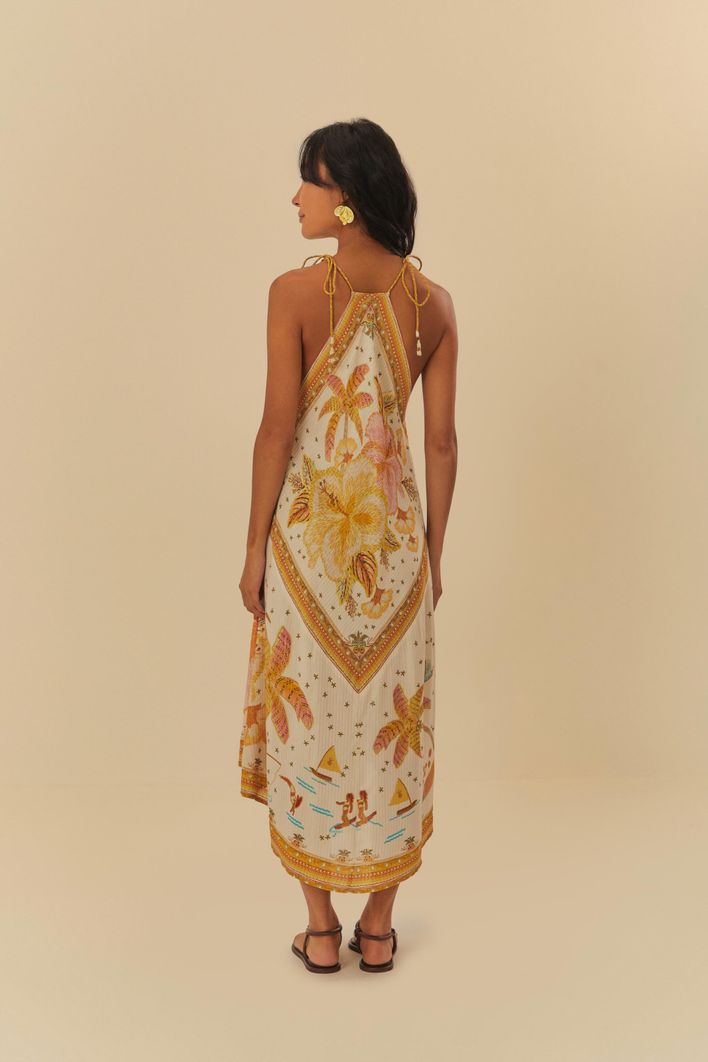 Vestido corto con estampado Ilha De Flor