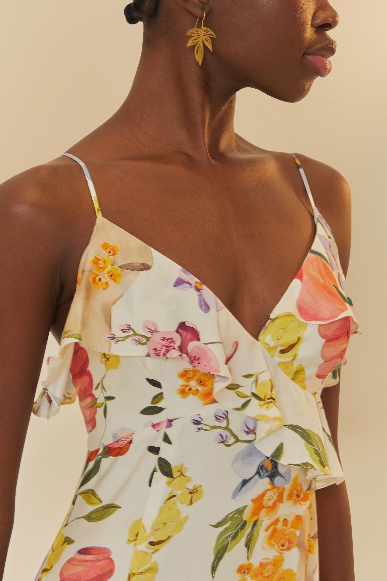 Vestido estampado Jardín de Grecia