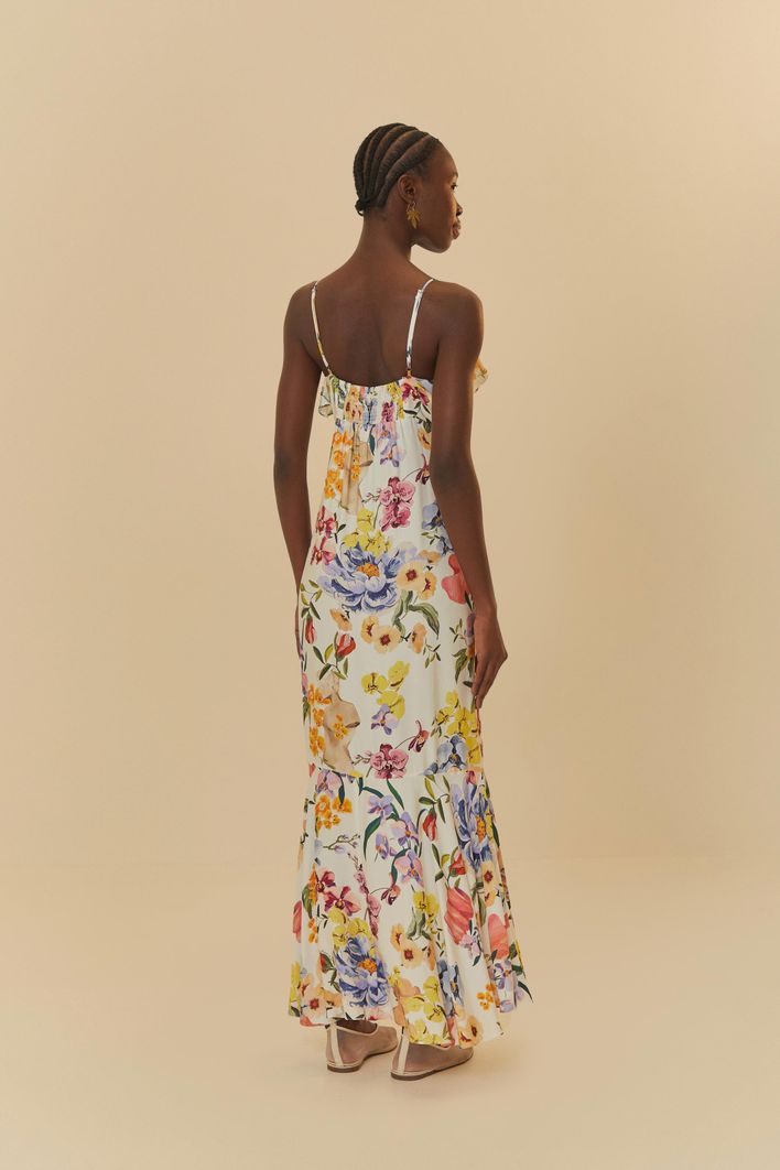 Vestido estampado Jardín de Grecia