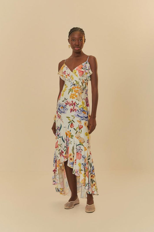 Vestido estampado Jardín de Grecia